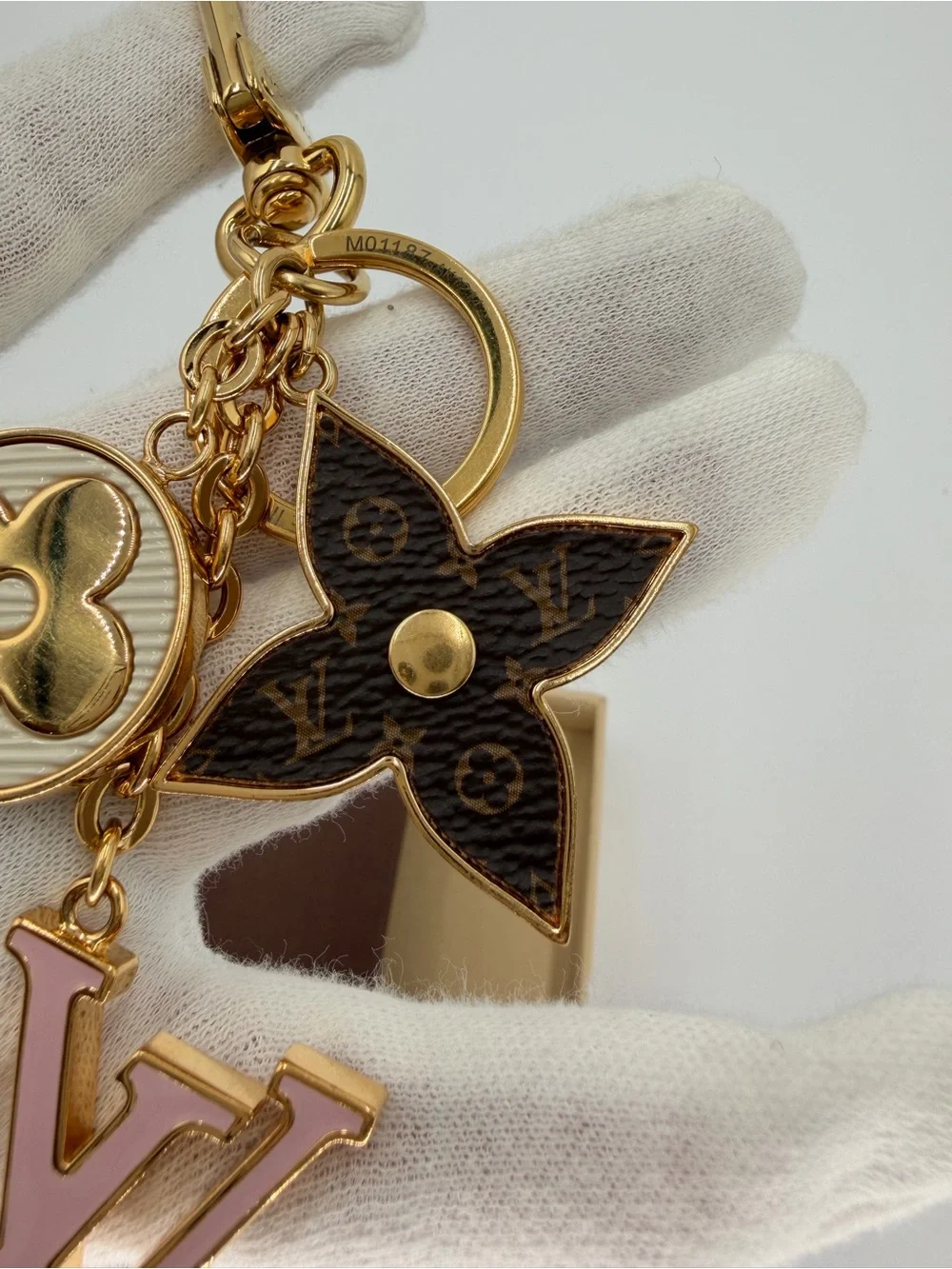 Authentic Louis Vuitton Spring Street Bag Charm w/Box and Authenticate First COA